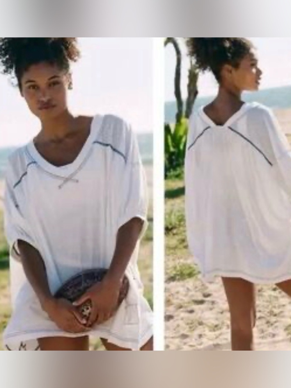 FP Movement by Free People Dock Street top, V-Neck, Beach Cover-Up, sz S, nwt🤍